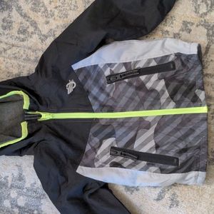 Toddler boys lined zip jacket